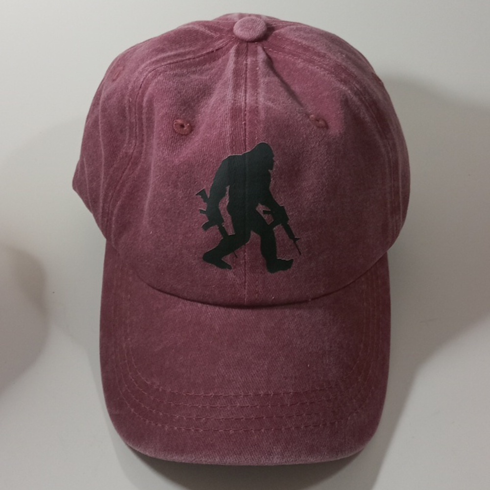 Woman's Baseball Hunting Outdoor Hat Bigfoot Sasquatch Sun Hat New